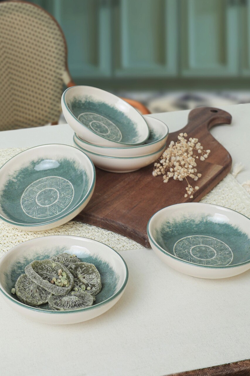 Set boluri pentru sos, Hermia, 275KRM2103, Antibacterian, Crem - imagine 4